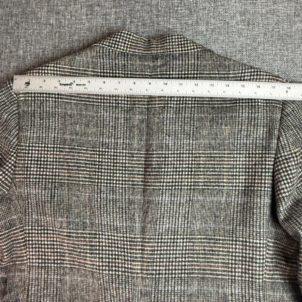 Vintage Men's Wool Blazer | Glen Plaid Jacket Tailored USA Made  | Size 36 Short